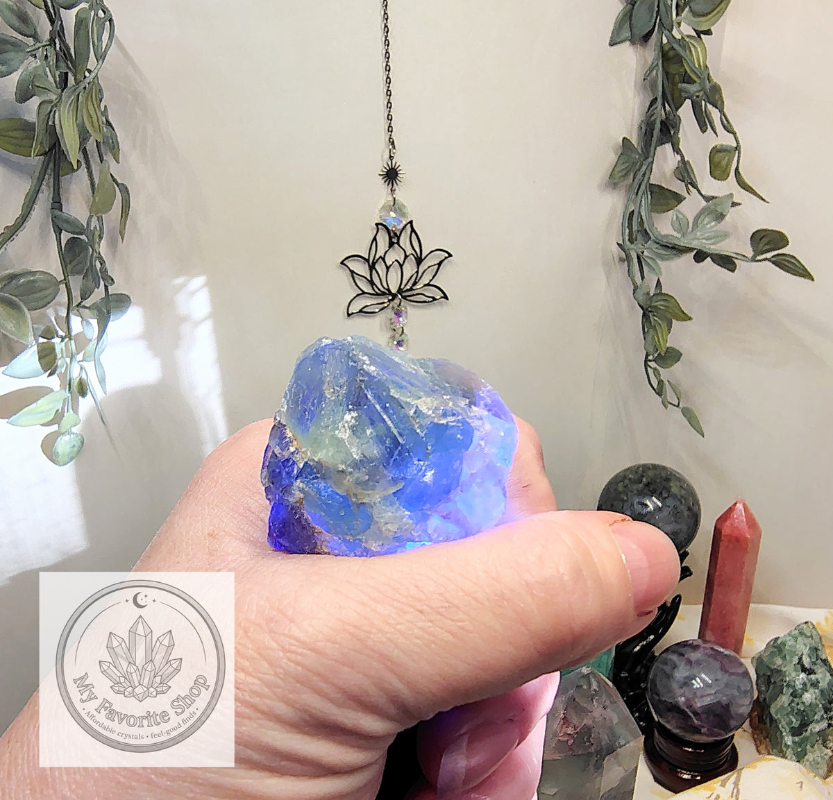 Fluorite Collector’s Set – Towers, Sphere, Raw Stones & Tumbles
