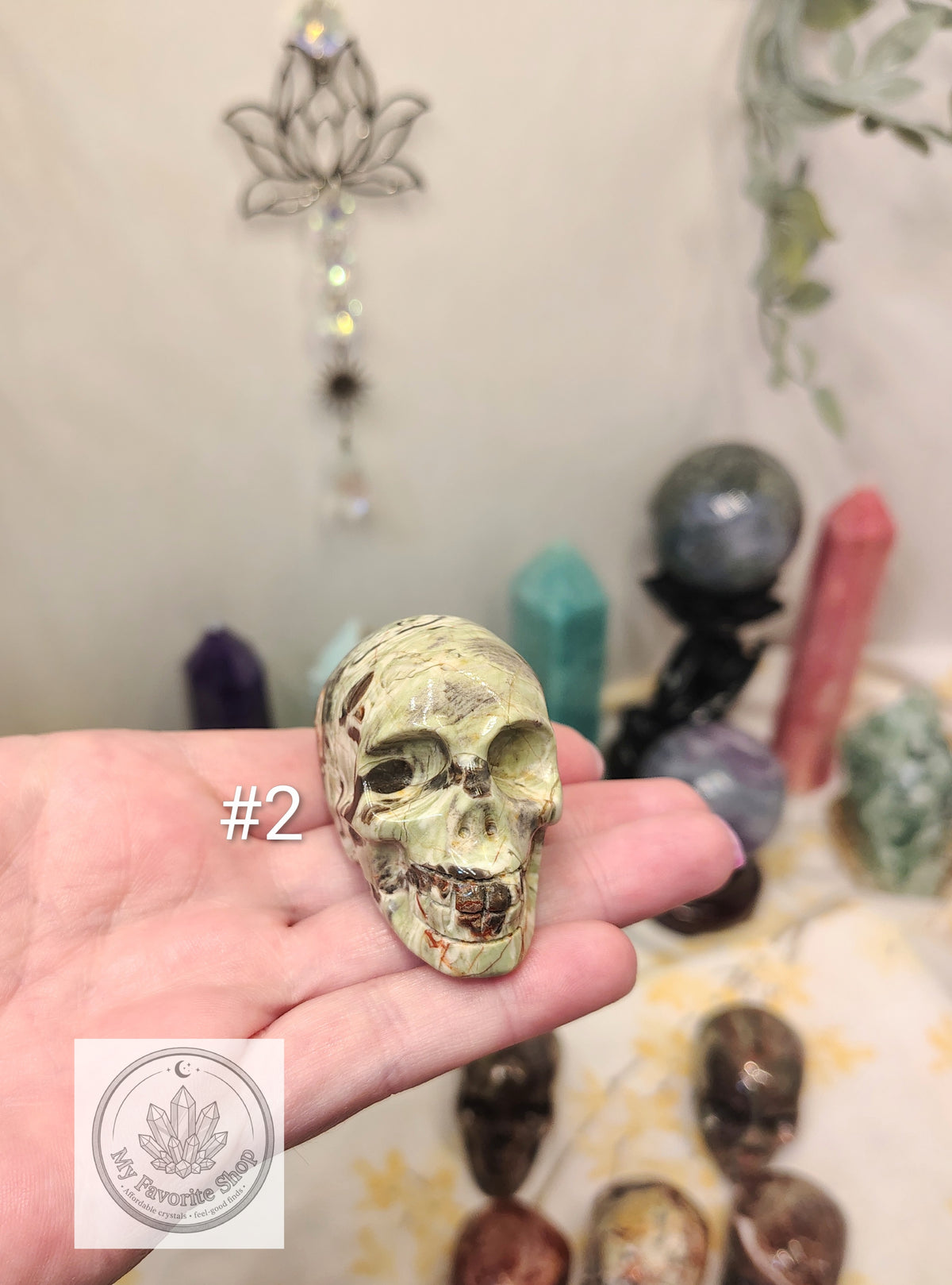 Money Agate Skull Carvings – Earthy Patterns and Individual Character