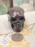Garnet Skull Carving – 2.5"